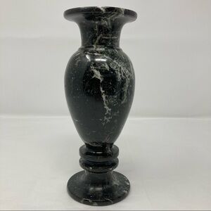 Hand-carved alabaster vase/candle stick holder